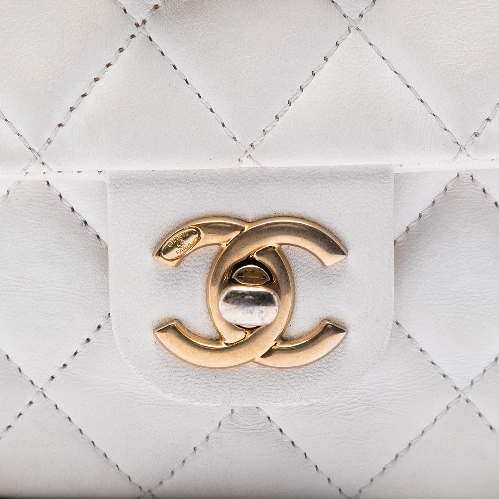 Mini Square Classic Lambskin Enamel Coco Hearts Single Flap - Image 5