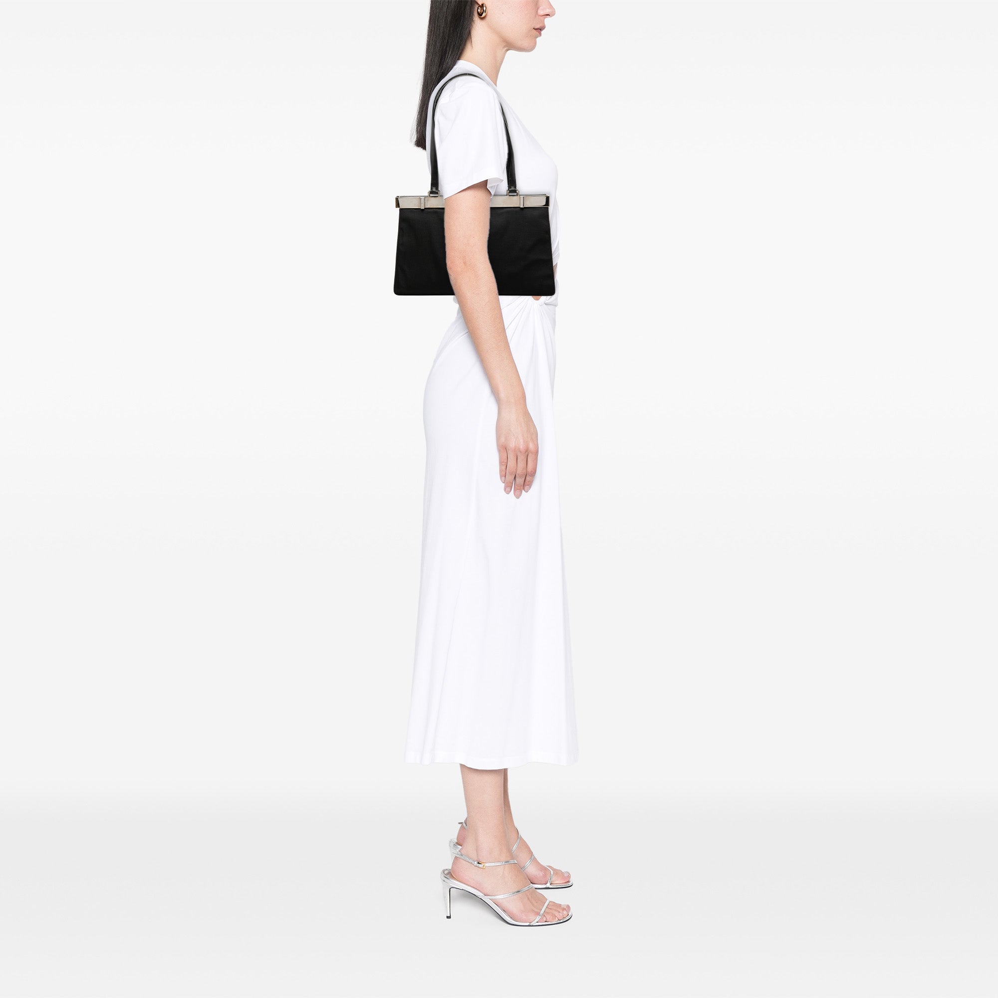 Nylon Frame Shoulder Bag - Image 8