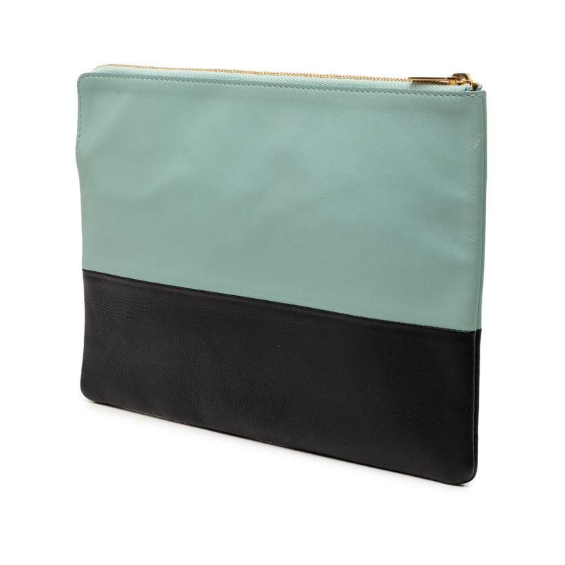 Bicolor Lambskin Solo Clutch - Image 2