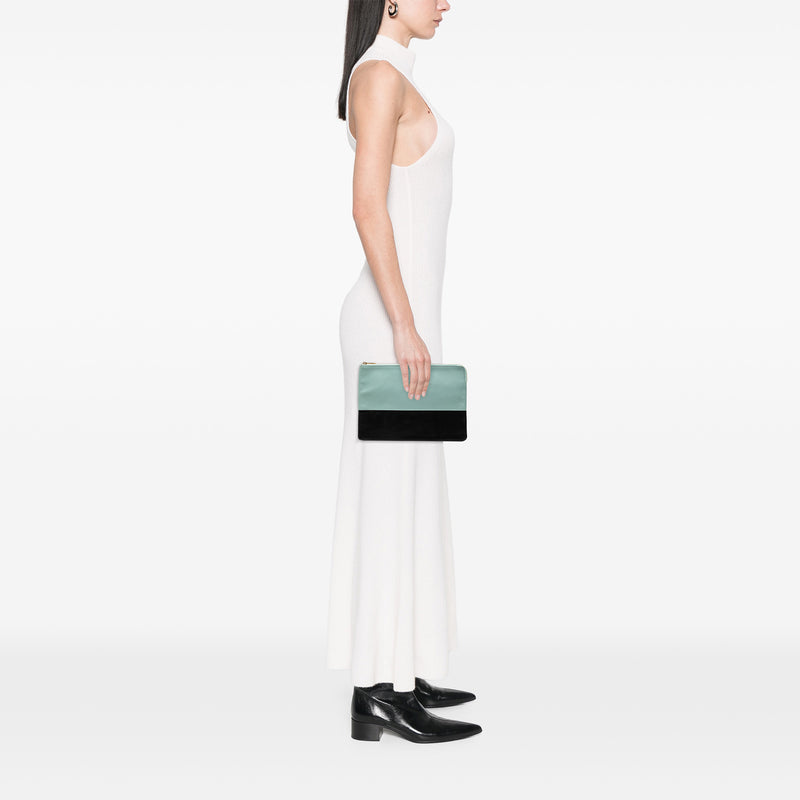 Bicolor Lambskin Solo Clutch - Image 7