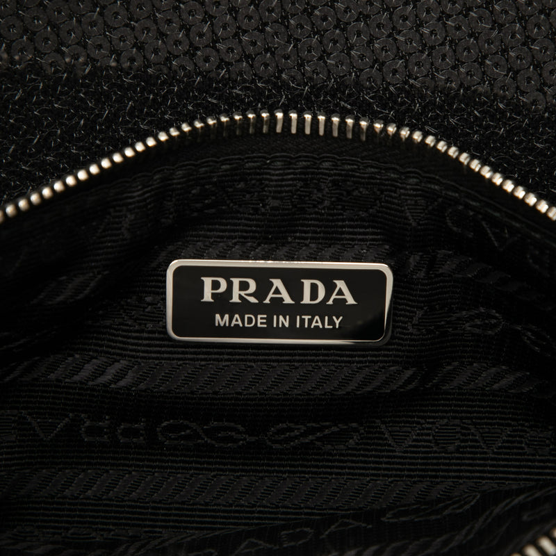 Large Sequined Mesh Logo Tote - Image 5