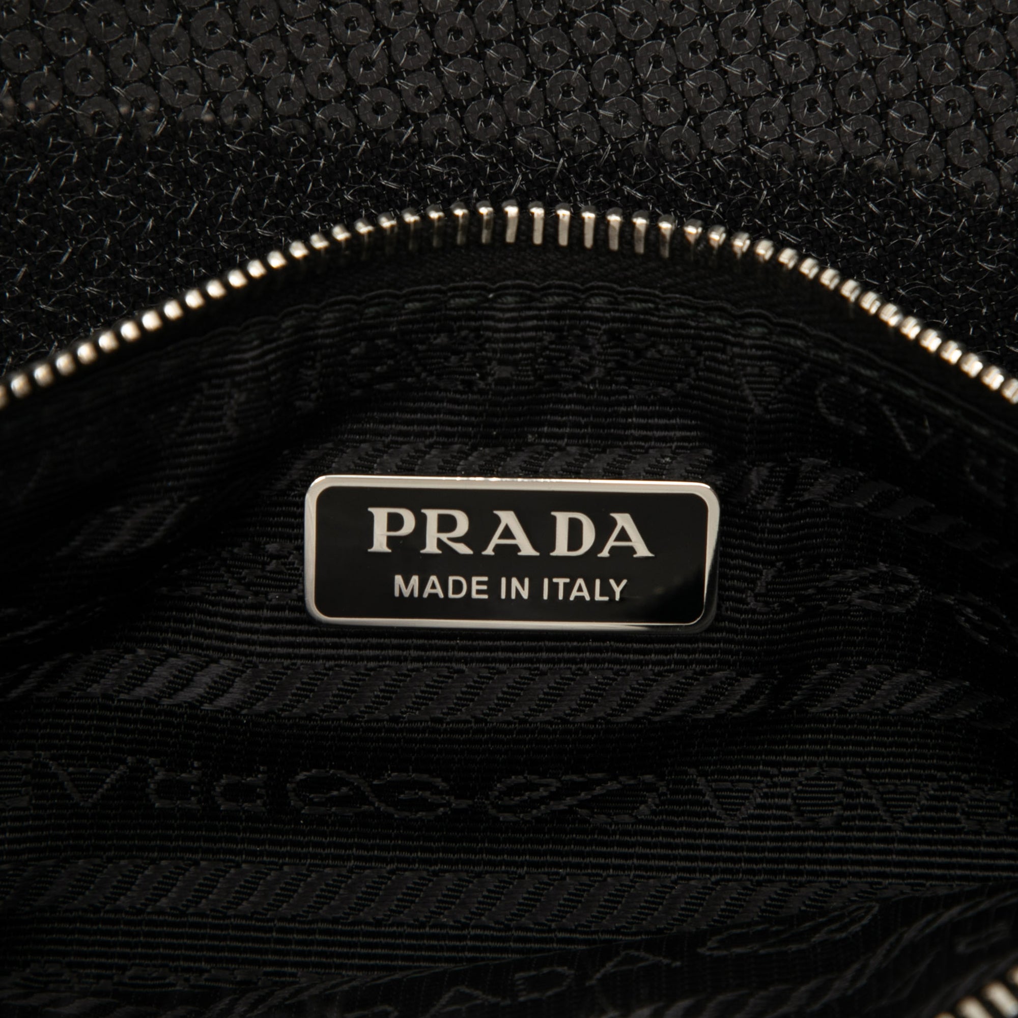 Large Sequined Mesh Logo Tote - Image 5