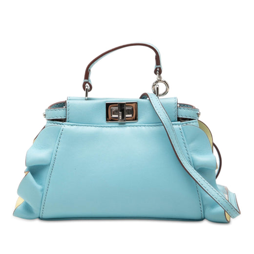 Micro Bicolor Nappa Waves Peekaboo Iconic Satchel - Image 1