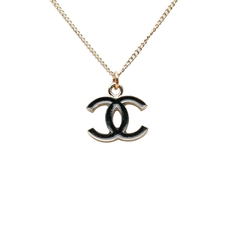 CC Brass Enamel Pendant Necklace - Image 2