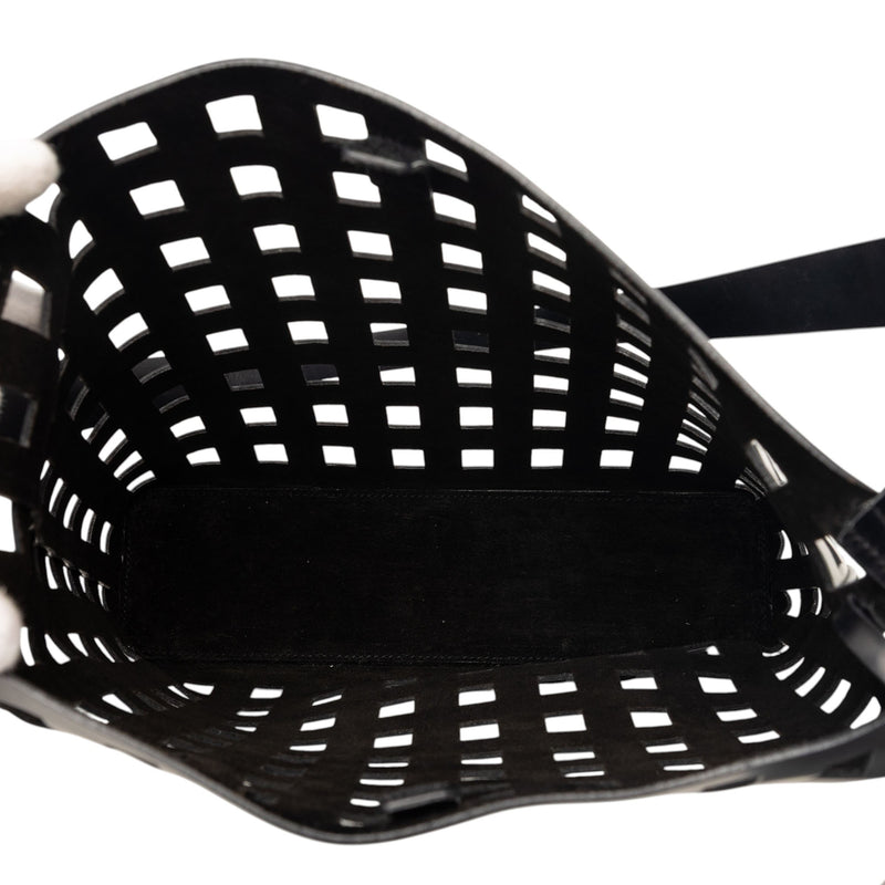 Perforated Leather Shoulder Bag - Image 4