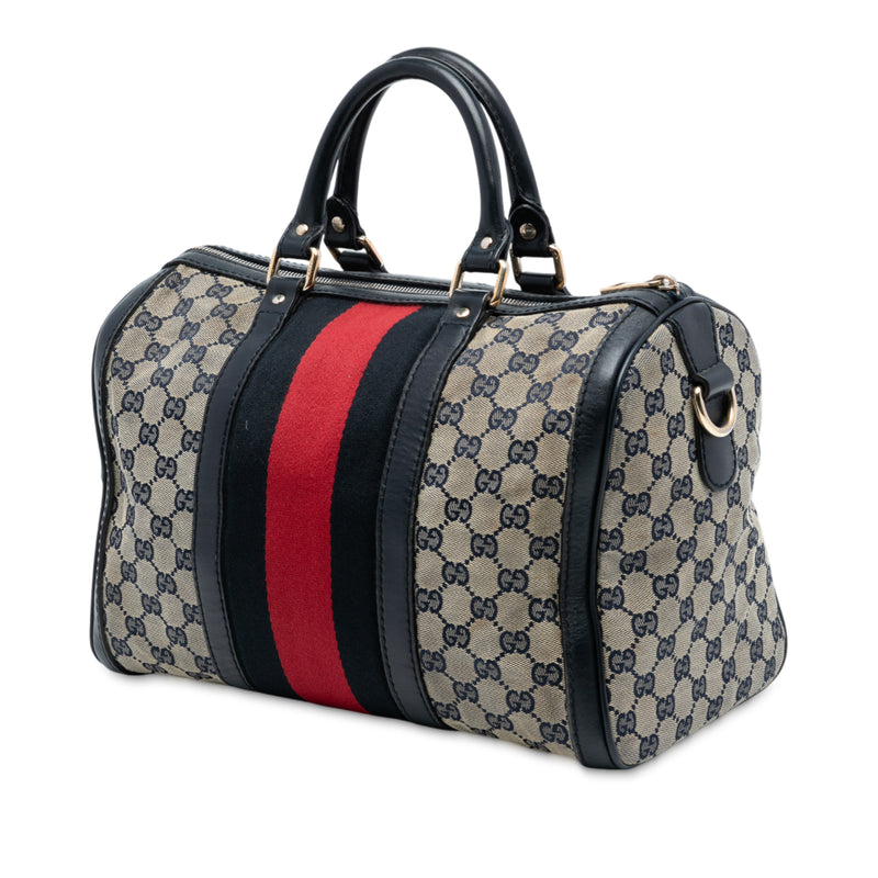 Medium GG Canvas Web Joy Boston Bag - Image 2
