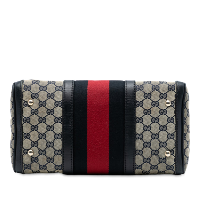 Medium GG Canvas Web Joy Boston Bag - Image 3