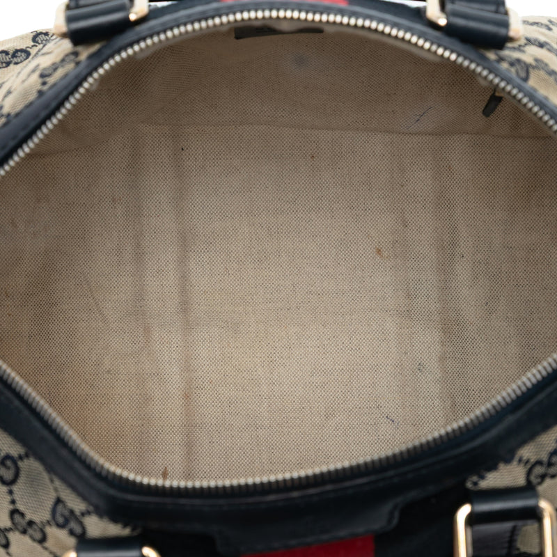 Medium GG Canvas Web Joy Boston Bag - Image 4