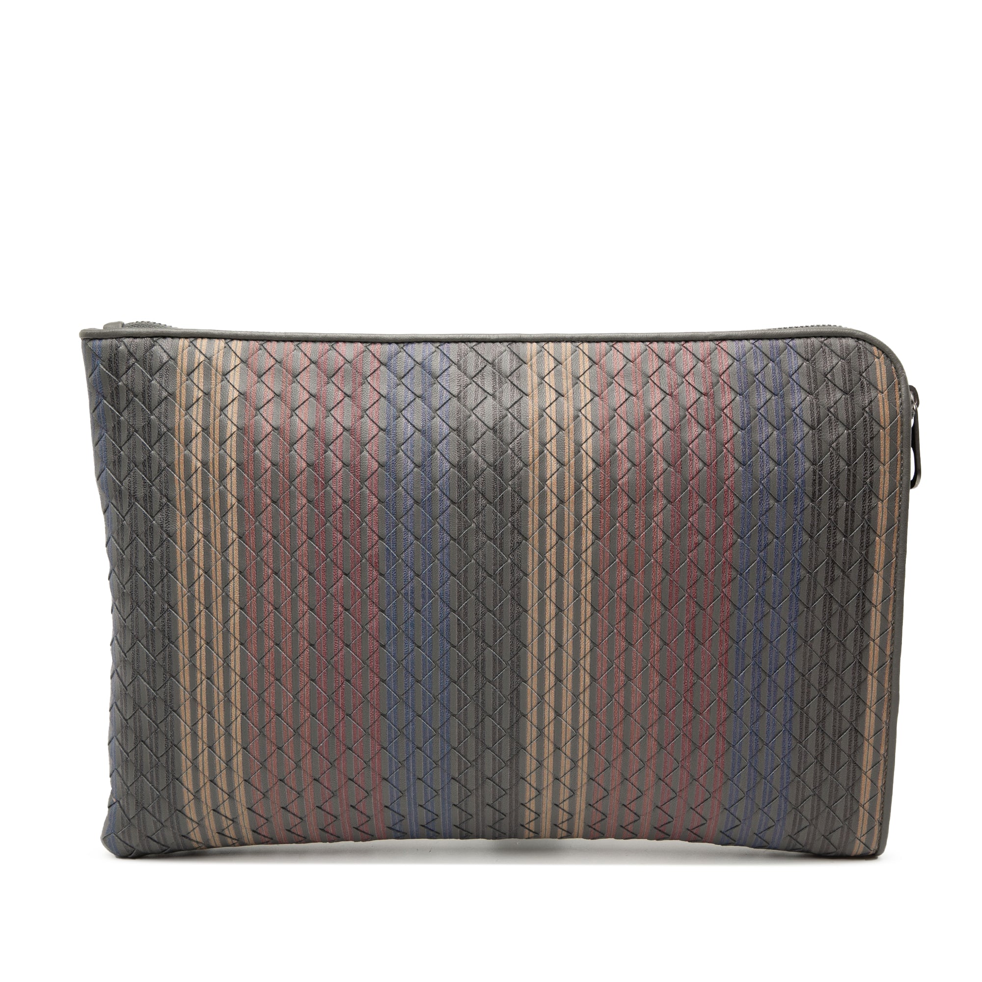 Nappa Intrecciato Stripe Document Case - Image 1
