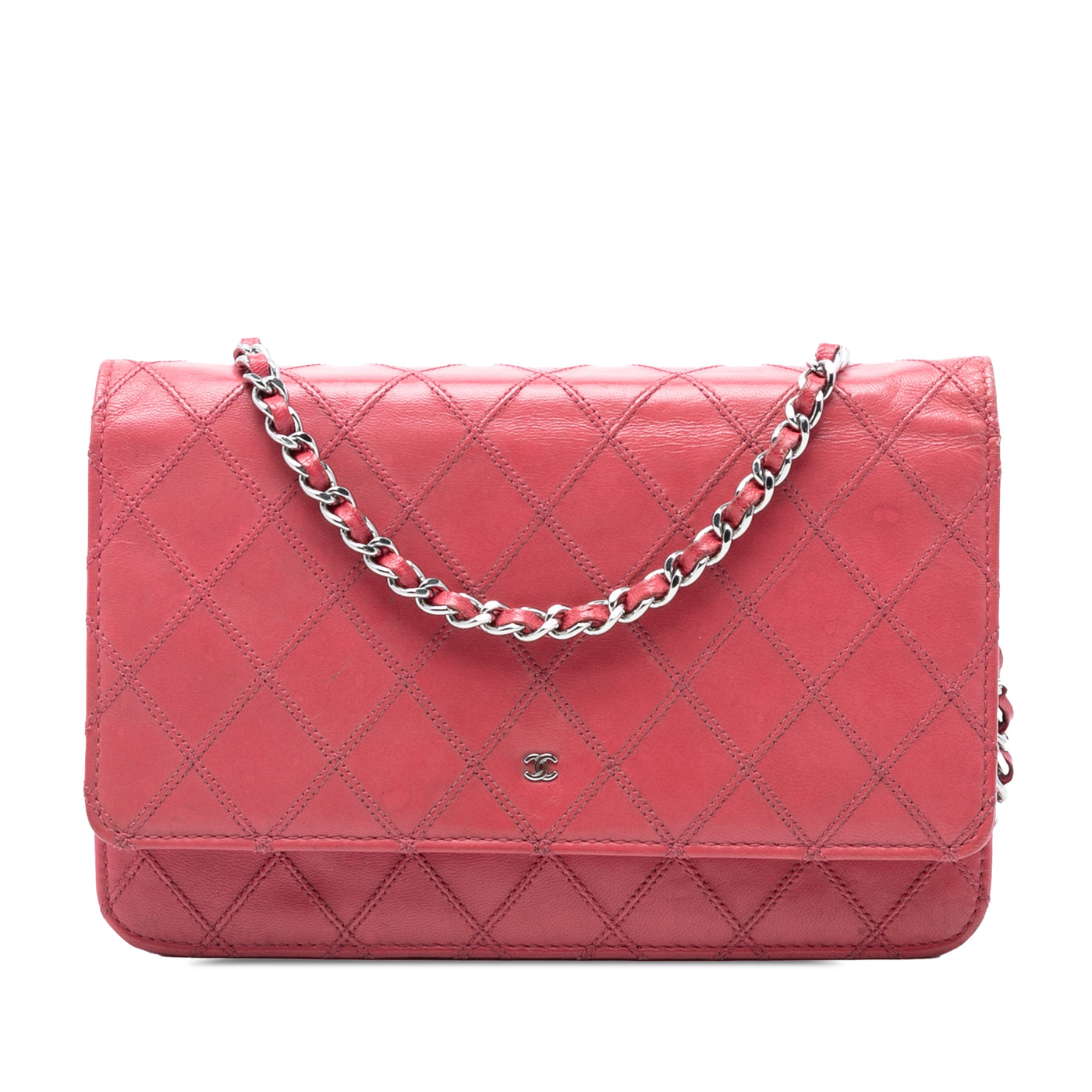 CC Lambskin Wild Stitch Wallet on Chain - Image 1