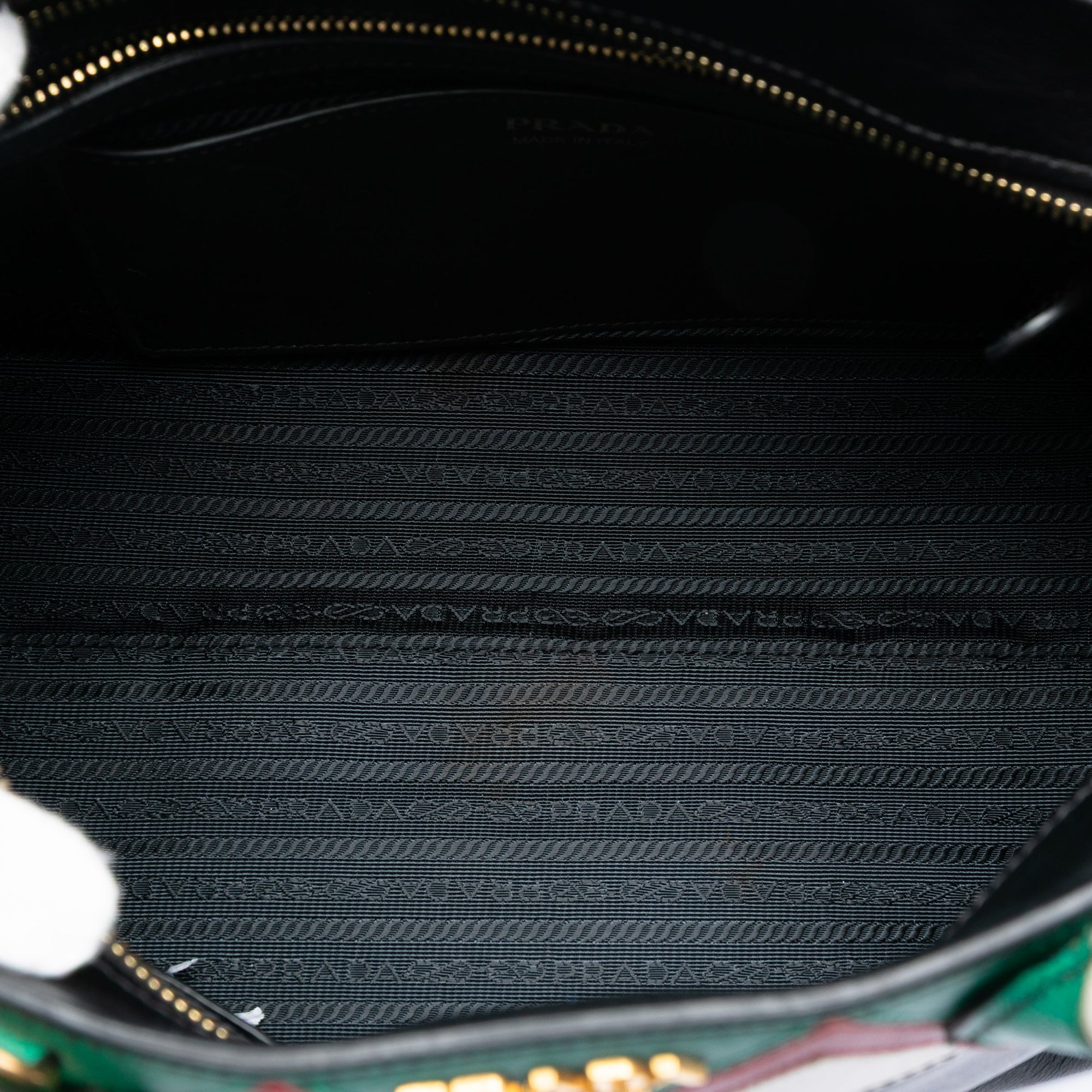 Medium Saffiano Trimmed City Calf Greca Esplanade Satchel - Image 4