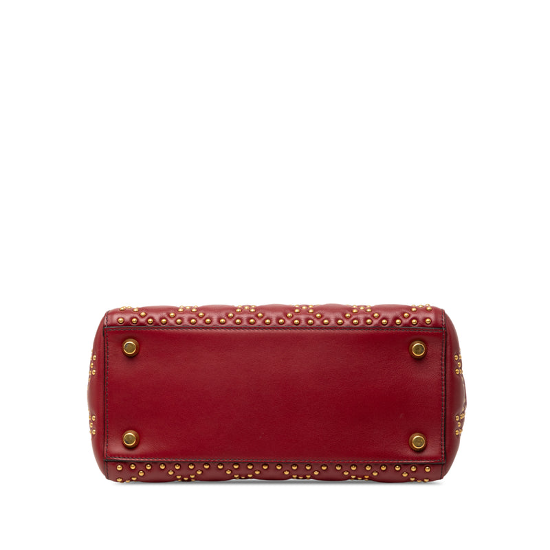 Medium Lambskin Cannage Studded Supple Lady Dior - Image 3