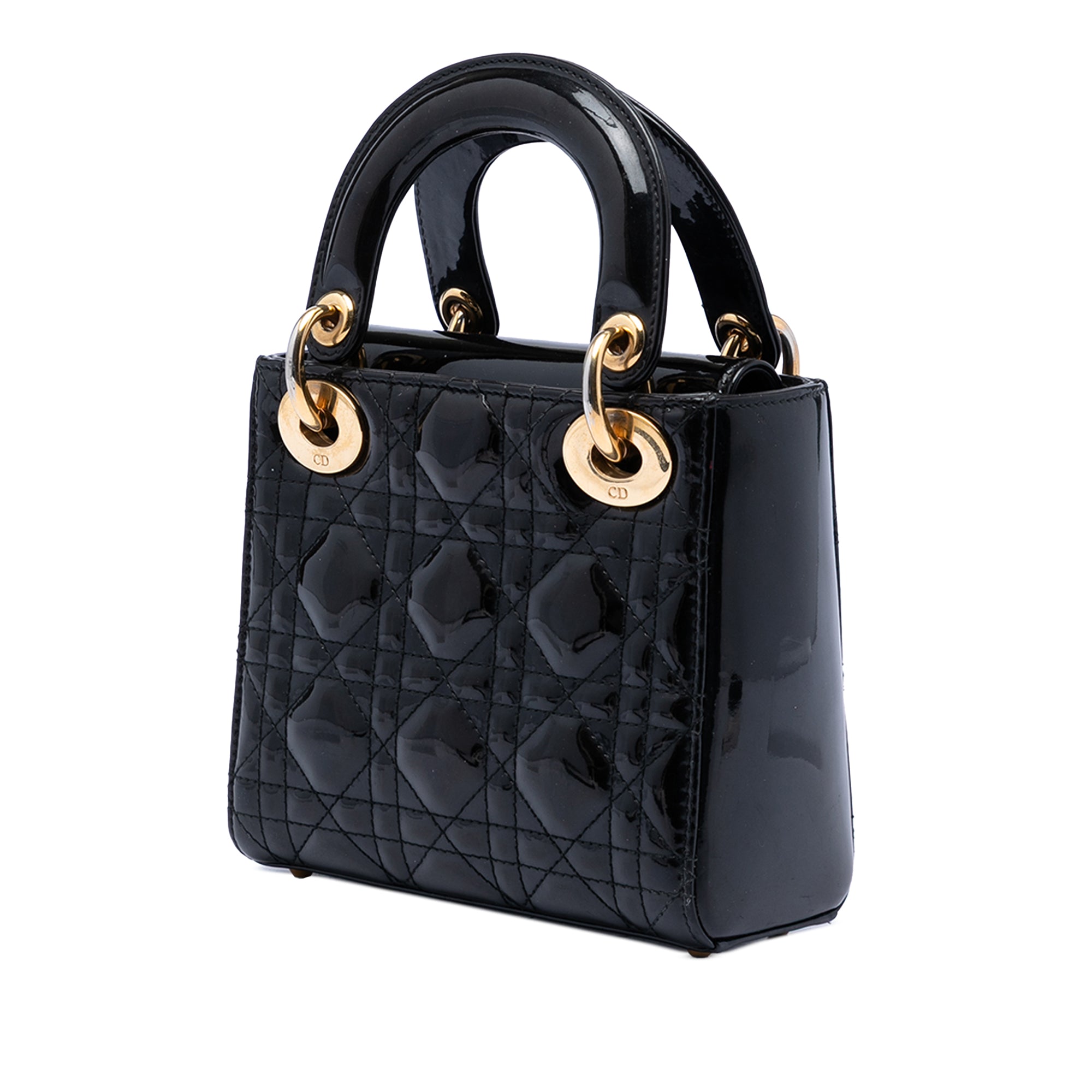 Mini Patent Cannage Lady Dior - Image 2