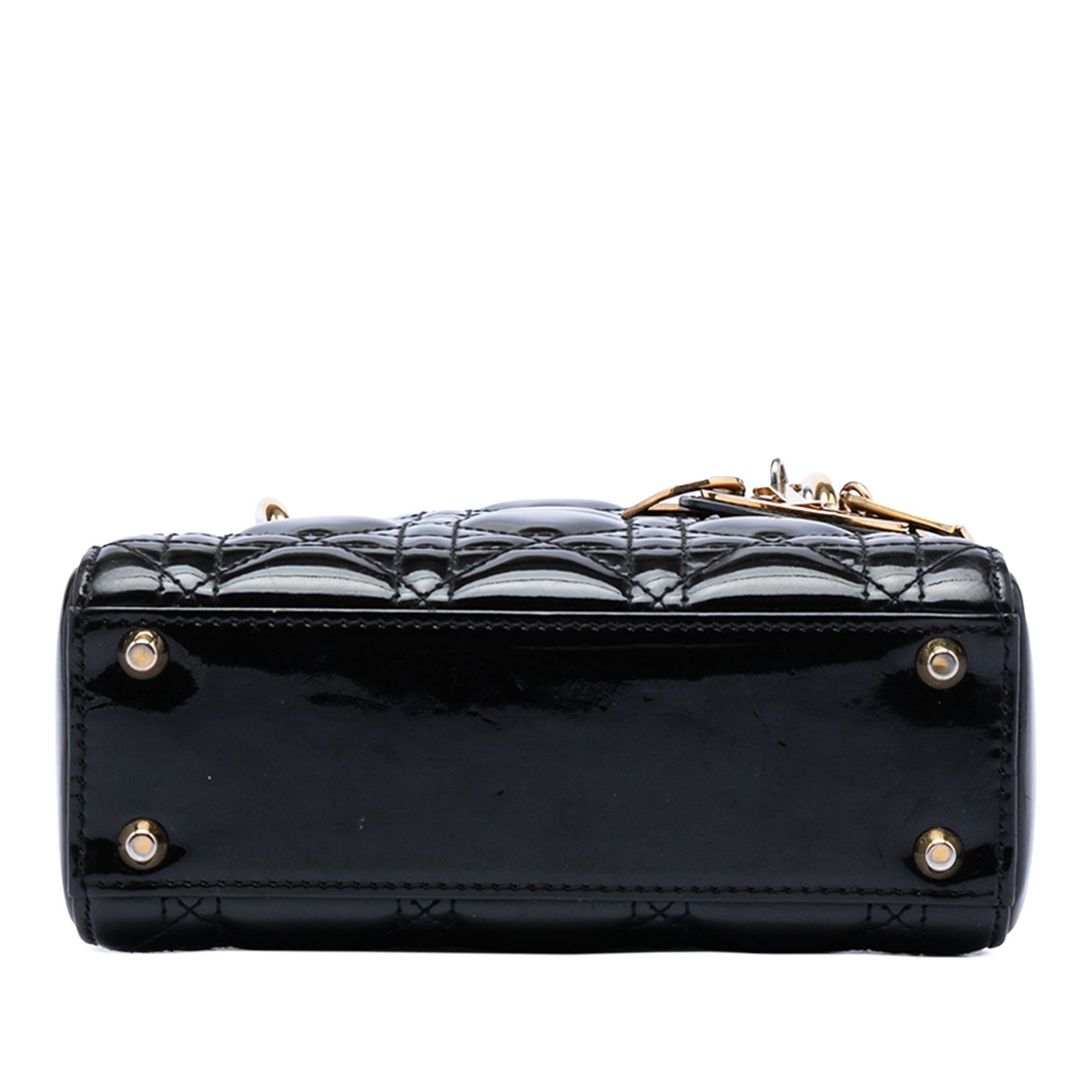 Mini Patent Cannage Lady Dior - Image 3