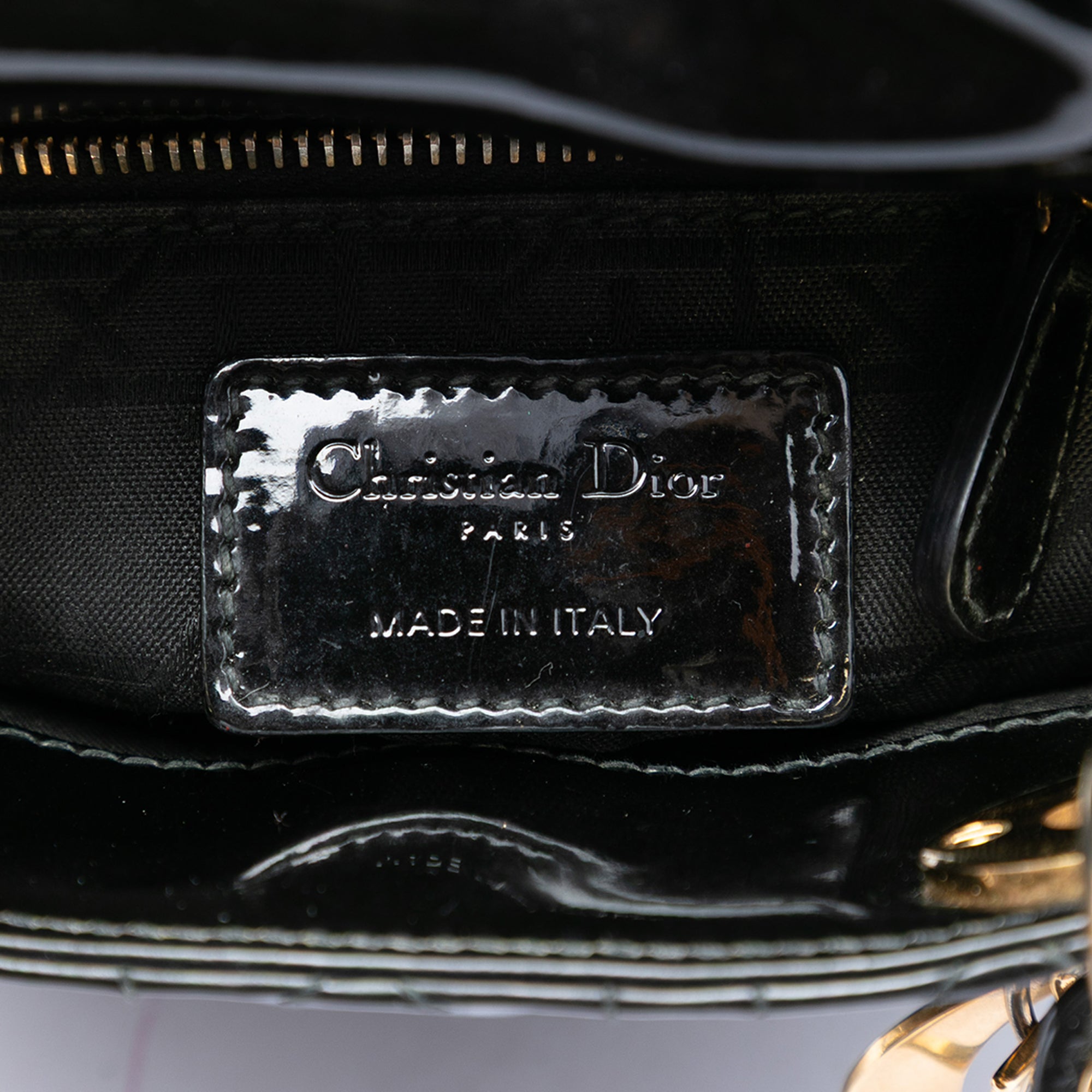 Mini Patent Cannage Lady Dior - Image 5