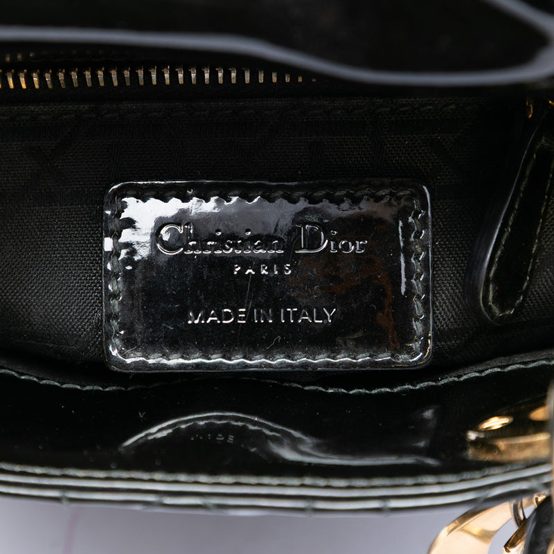 Mini Patent Cannage Lady Dior - Image 5