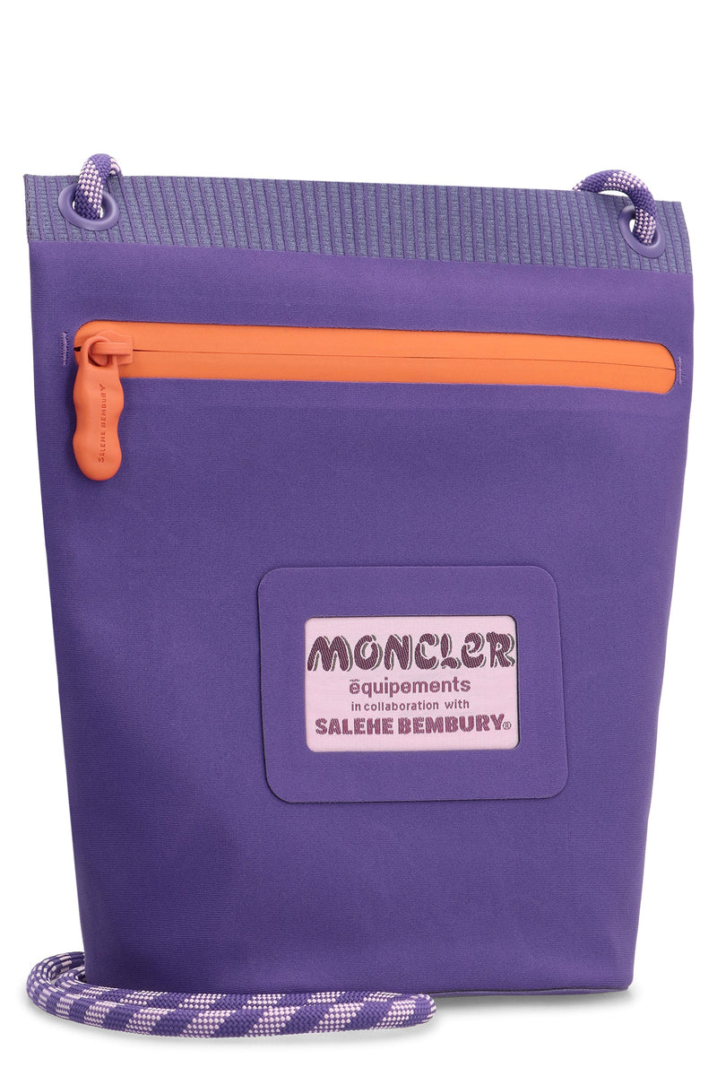 Moncler Shoulder Bag — Purple Nylon