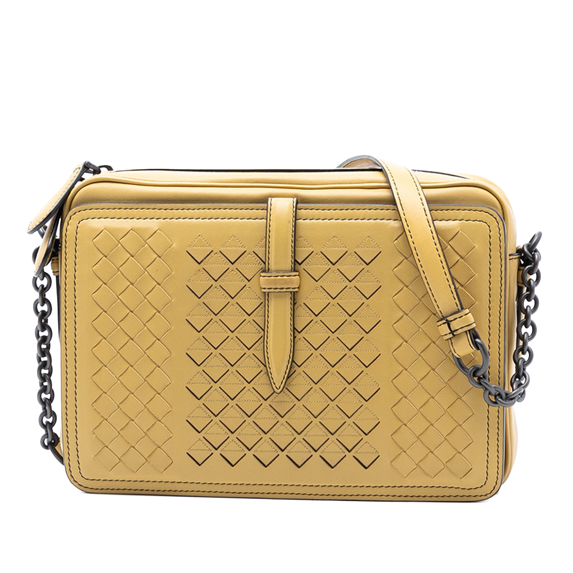 Nappa Intrecciato Belt Flap Camera Bag - Image 1