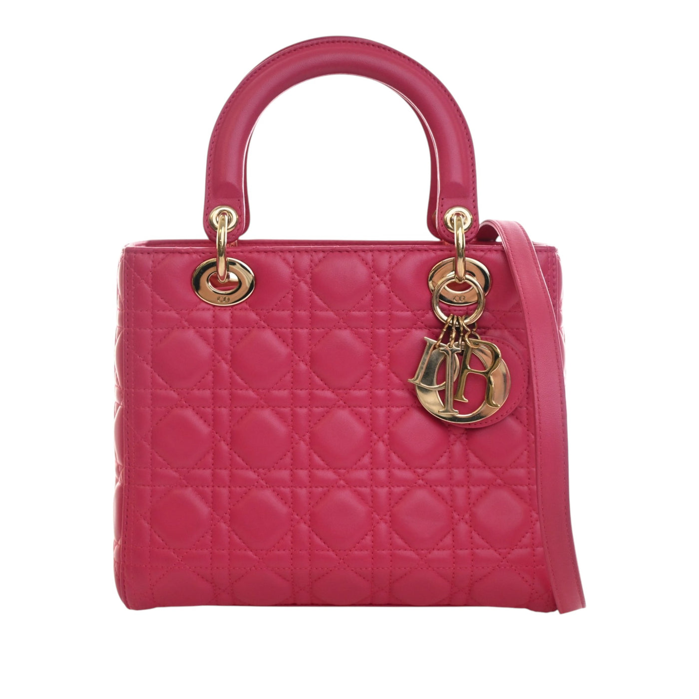 Medium Lambskin Cannage Lady Dior - Image 1
