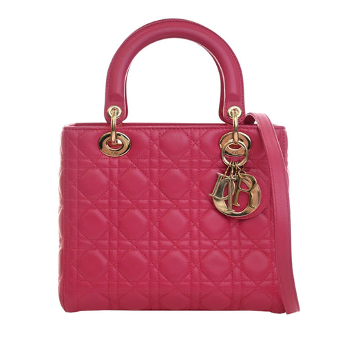 Medium Lambskin Cannage Lady Dior - Image 1