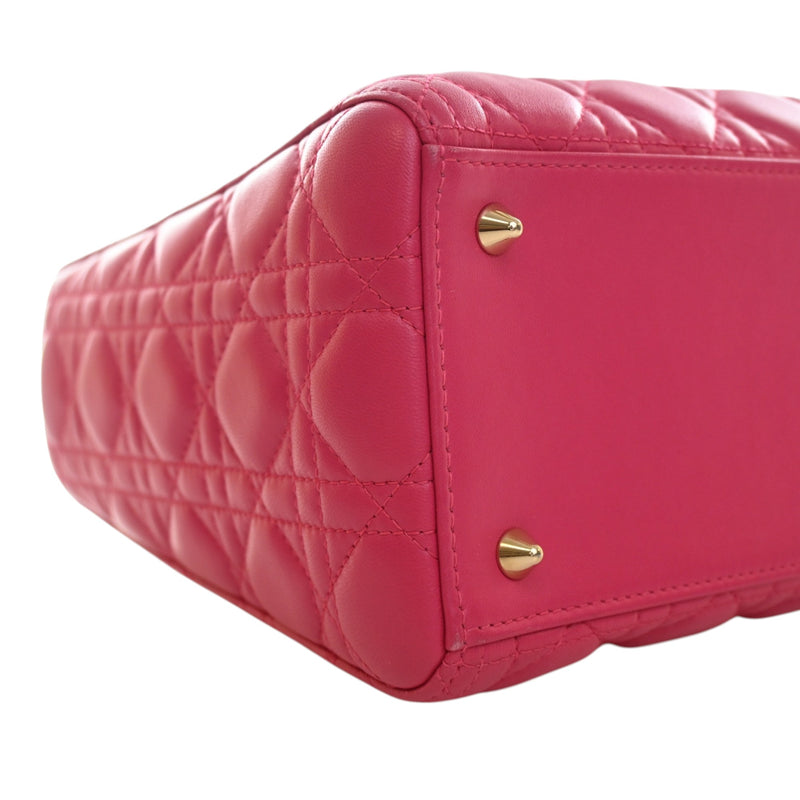 Medium Lambskin Cannage Lady Dior - Image 10