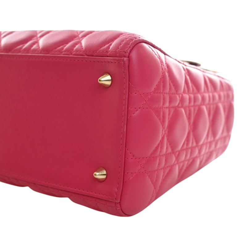 Medium Lambskin Cannage Lady Dior - Image 11