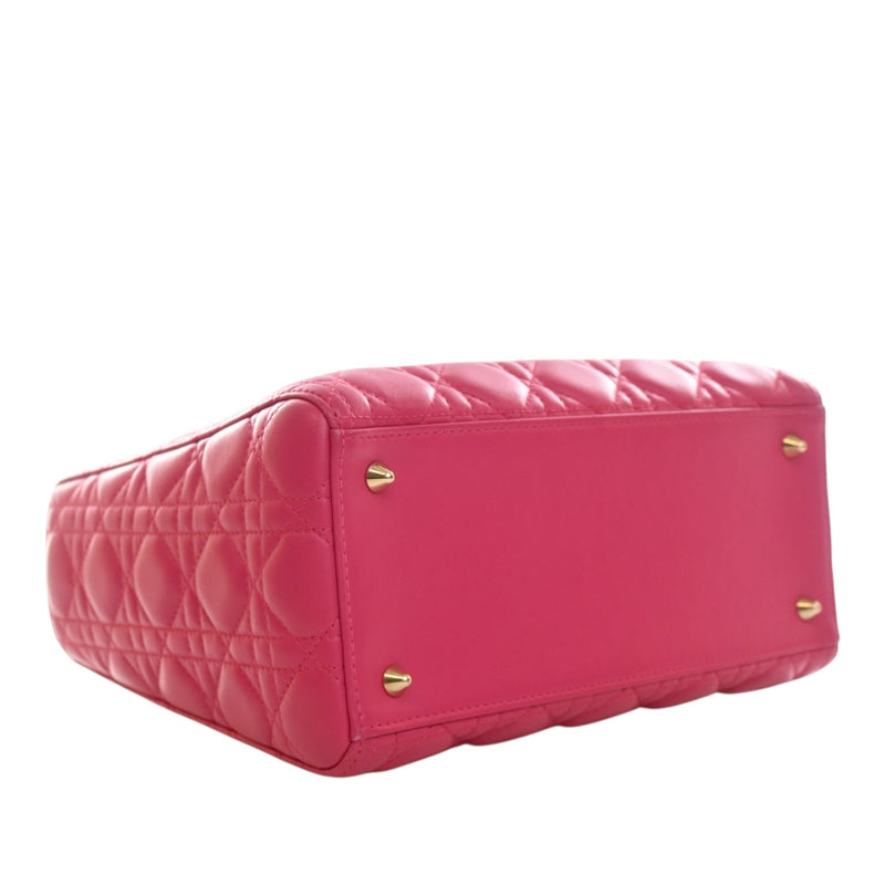 Medium Lambskin Cannage Lady Dior - Image 12