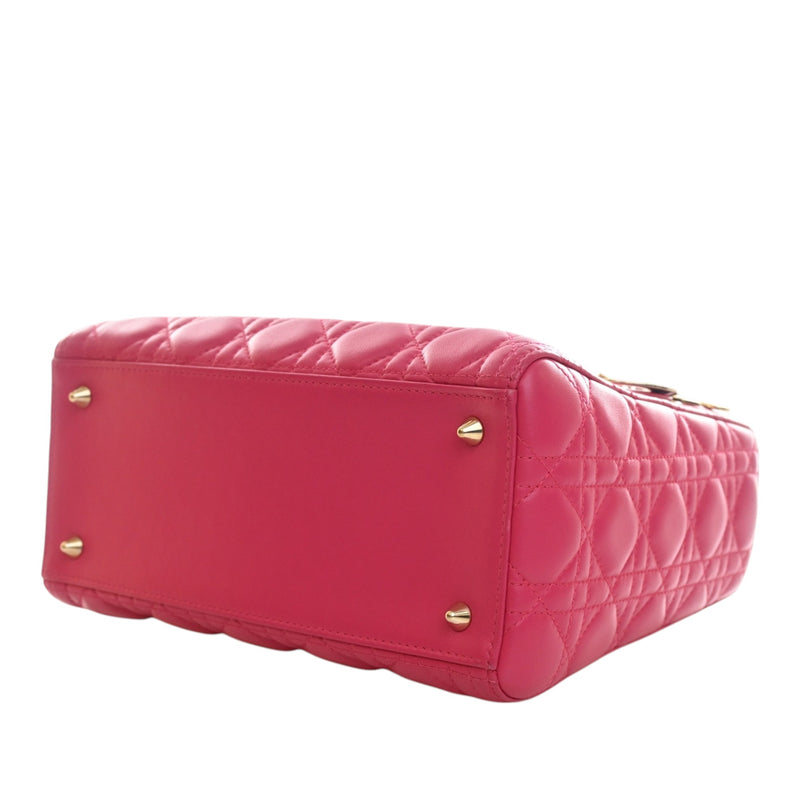 Medium Lambskin Cannage Lady Dior - Image 13