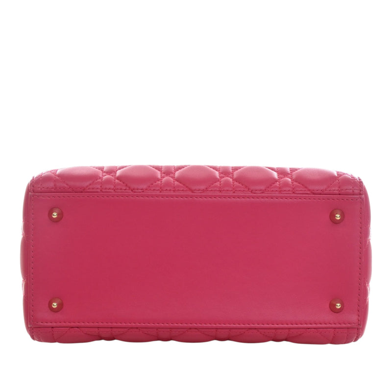 Medium Lambskin Cannage Lady Dior - Image 5