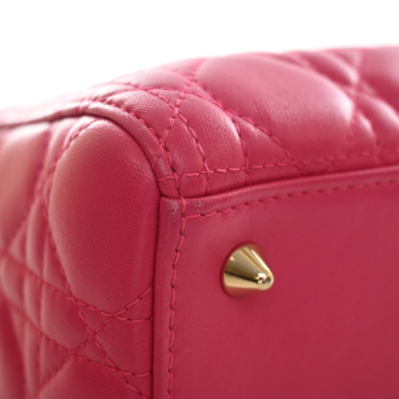 Medium Lambskin Cannage Lady Dior - Image 9