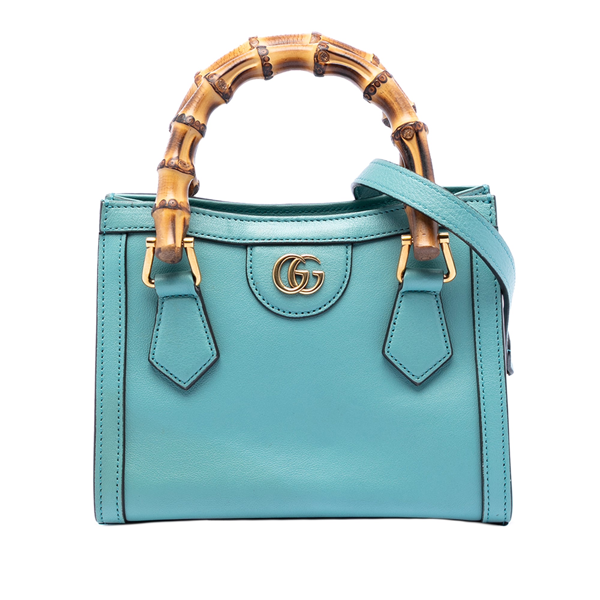 Mini Calfskin Bamboo Diana Satchel - Image 1