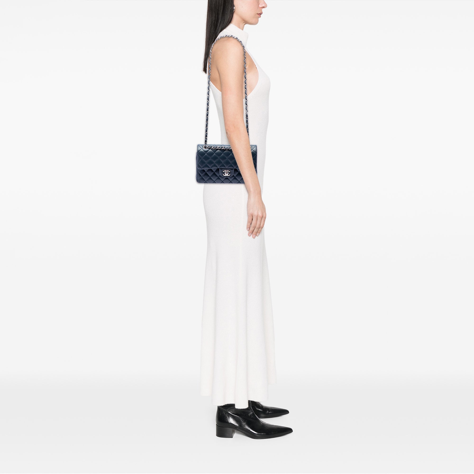 Small Classic Lambskin Double Flap - Image 7