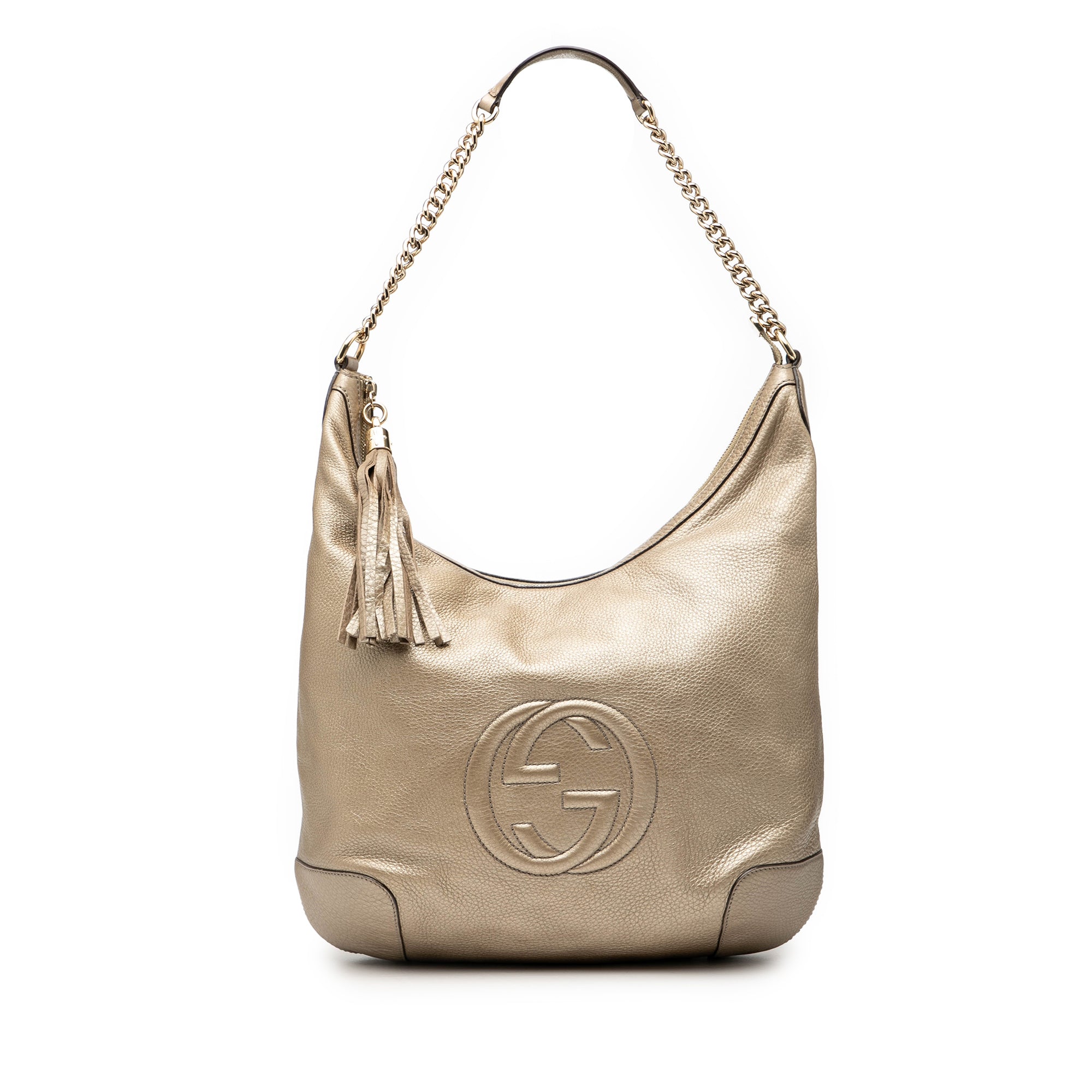 Metallic Leather Soho Shoulder Bag - Image 1