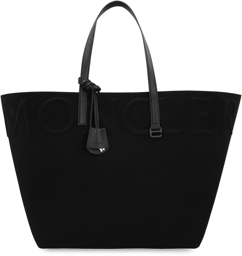 Moncler Leather Tote Bag — Black