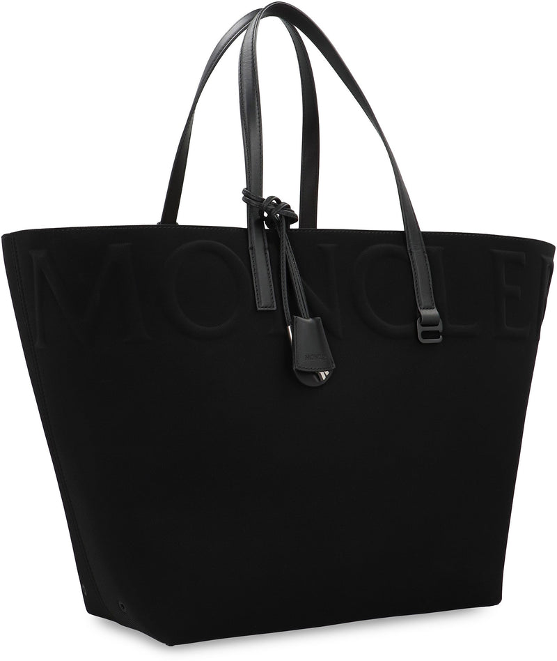 Moncler Leather Tote Bag — Black