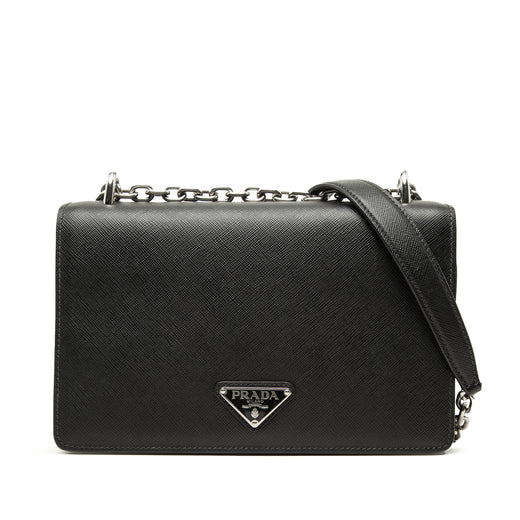 Saffiano and Tessuto Chain Crossbody - Image 1