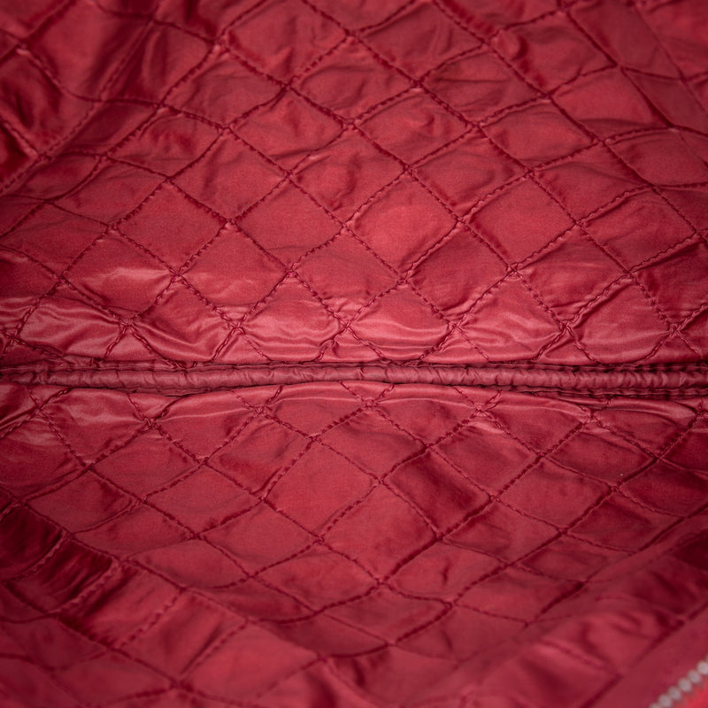 Large Quilted Patent O Case Clutch - Image 4