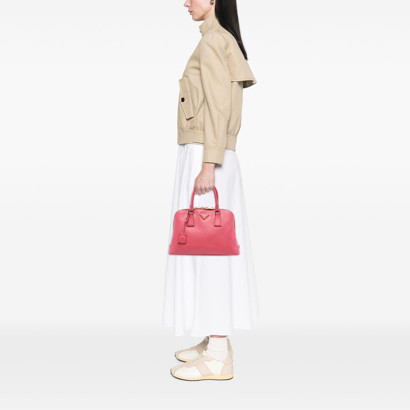 Medium Saffiano Lux Promenade Satchel - Image 6