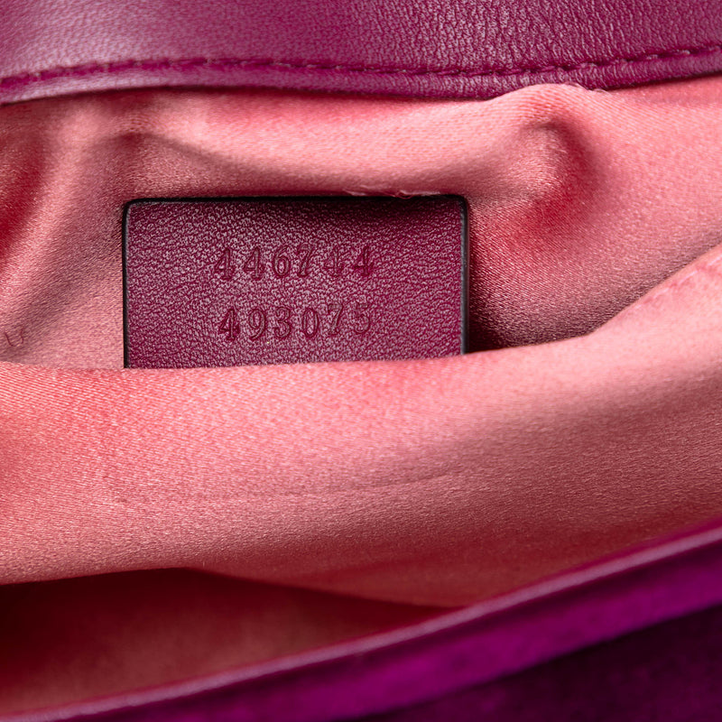 Small GG Marmont Matelasse Velvet Shoulder Bag - Image 6
