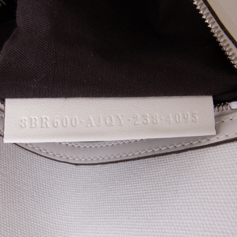 Zucca Embroidered Canvas Baguette Satchel - Image 6