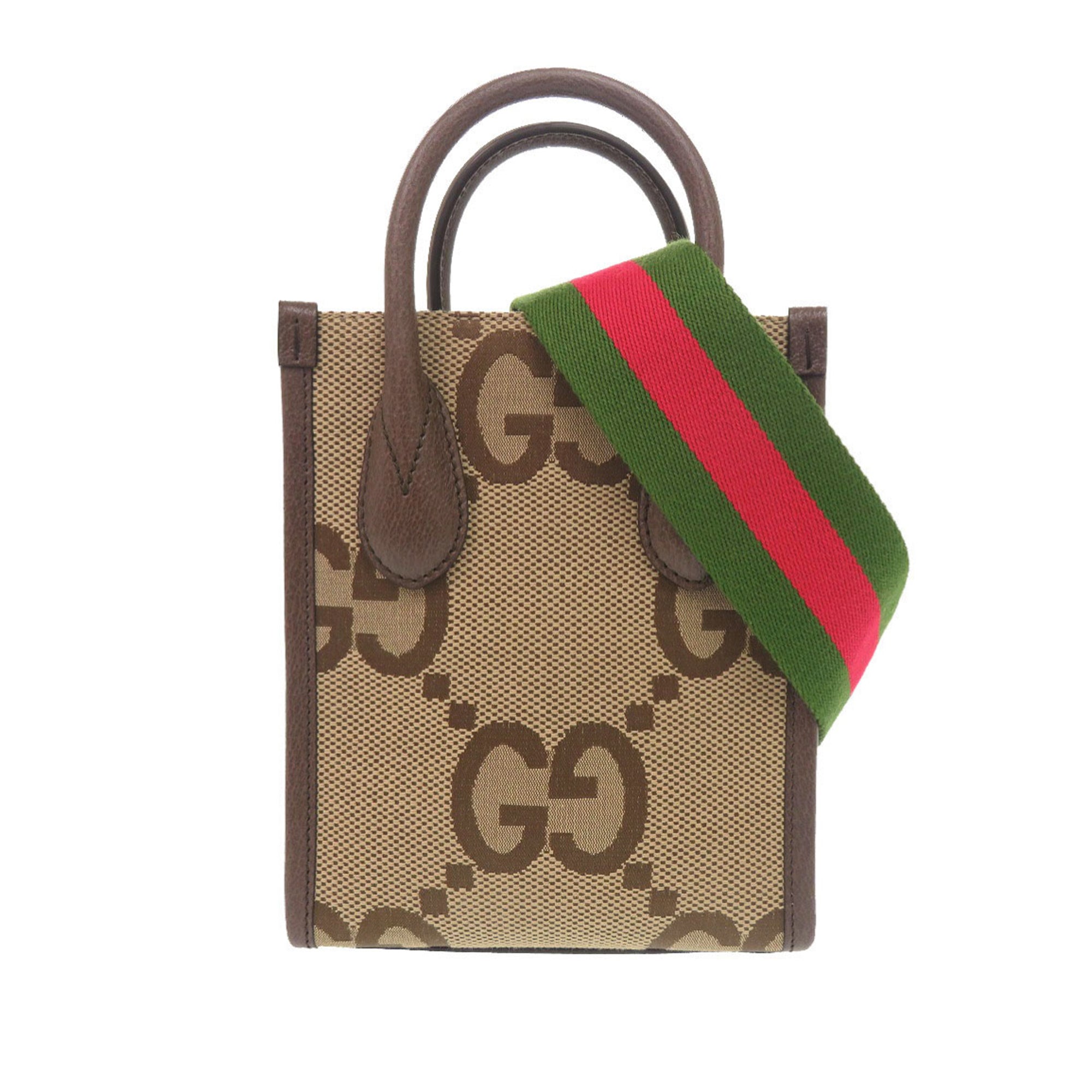 Mini Jumbo GG Canvas Web Satchel - Image 1
