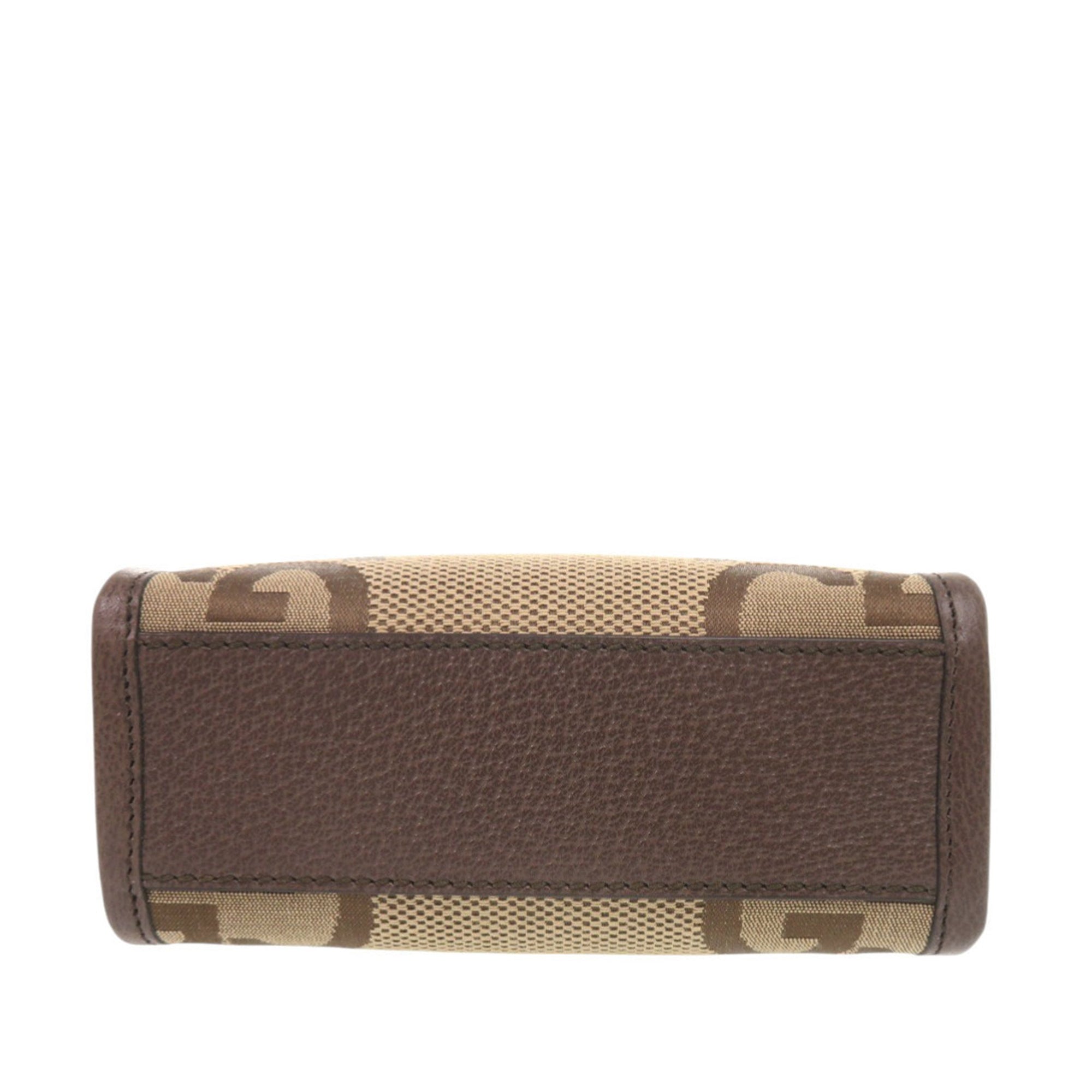 Mini Jumbo GG Canvas Web Satchel - Image 3