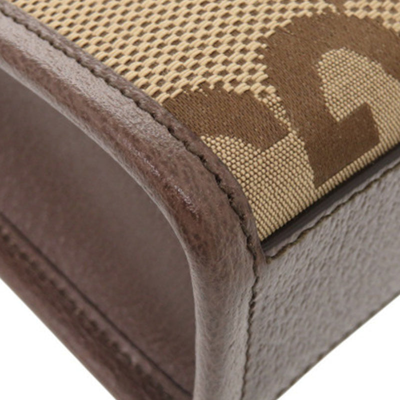 Mini Jumbo GG Canvas Web Satchel - Image 7