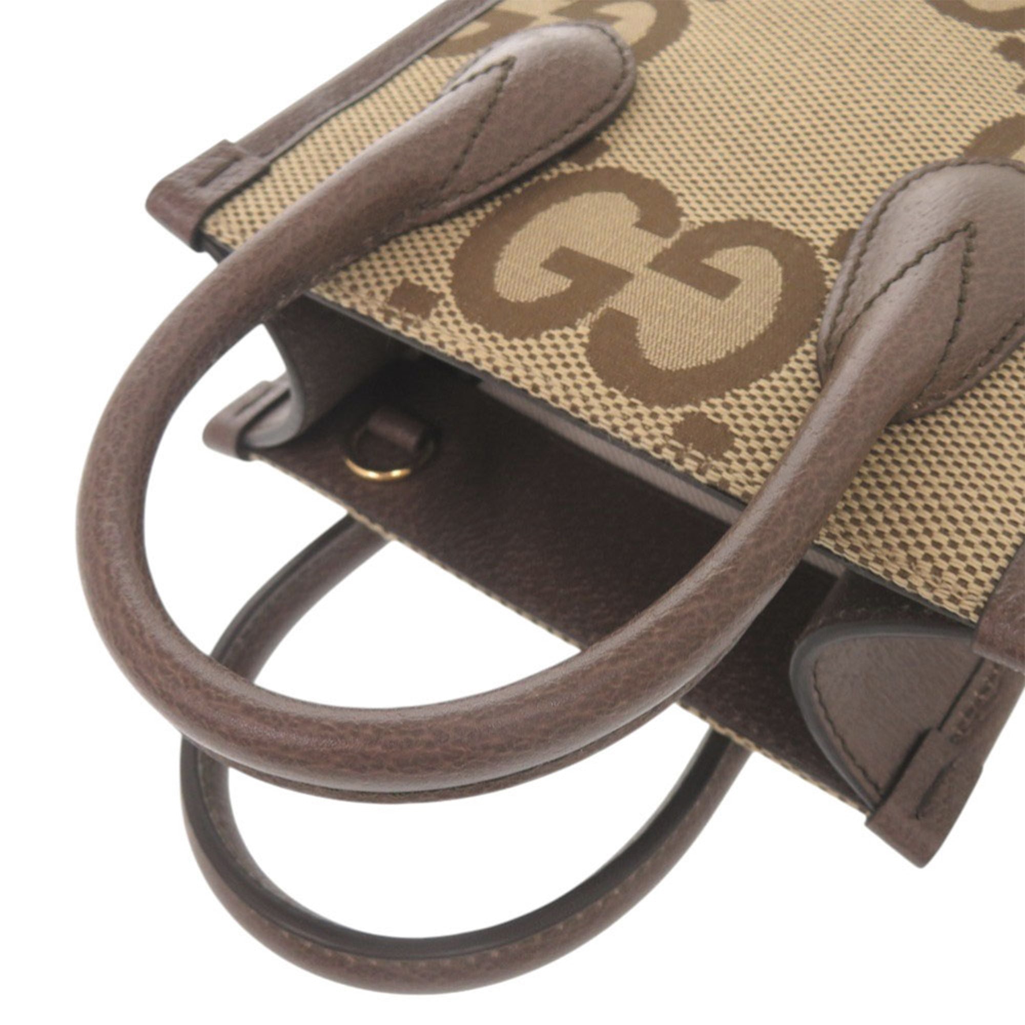 Mini Jumbo GG Canvas Web Satchel - Image 9