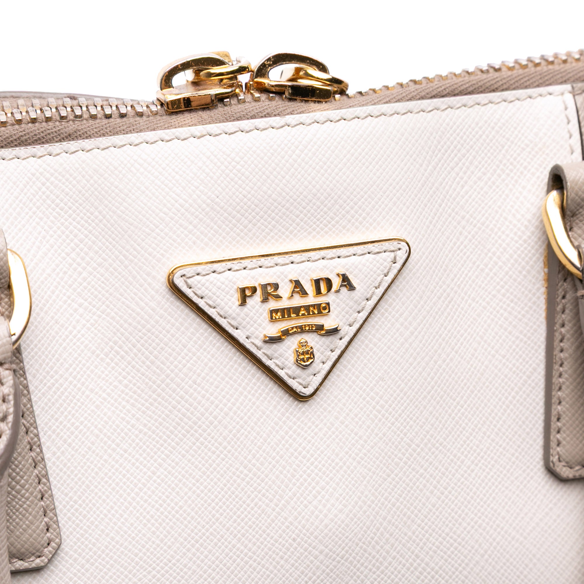 Medium Bicolor Saffiano Lux Promenade Satchel - Image 5