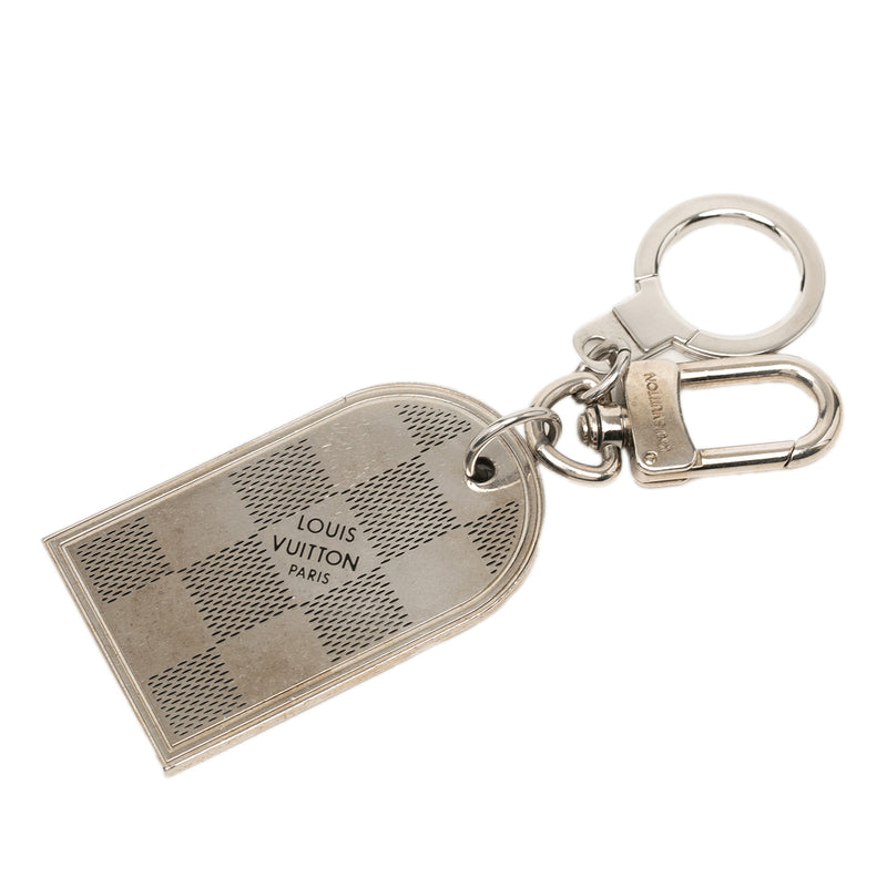 Brass Damier Porte Cles Address Bag Charm and Key Holder - Image 2