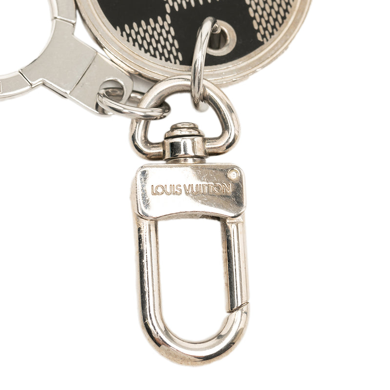Brass Damier Porte Cles Address Bag Charm and Key Holder - Image 5