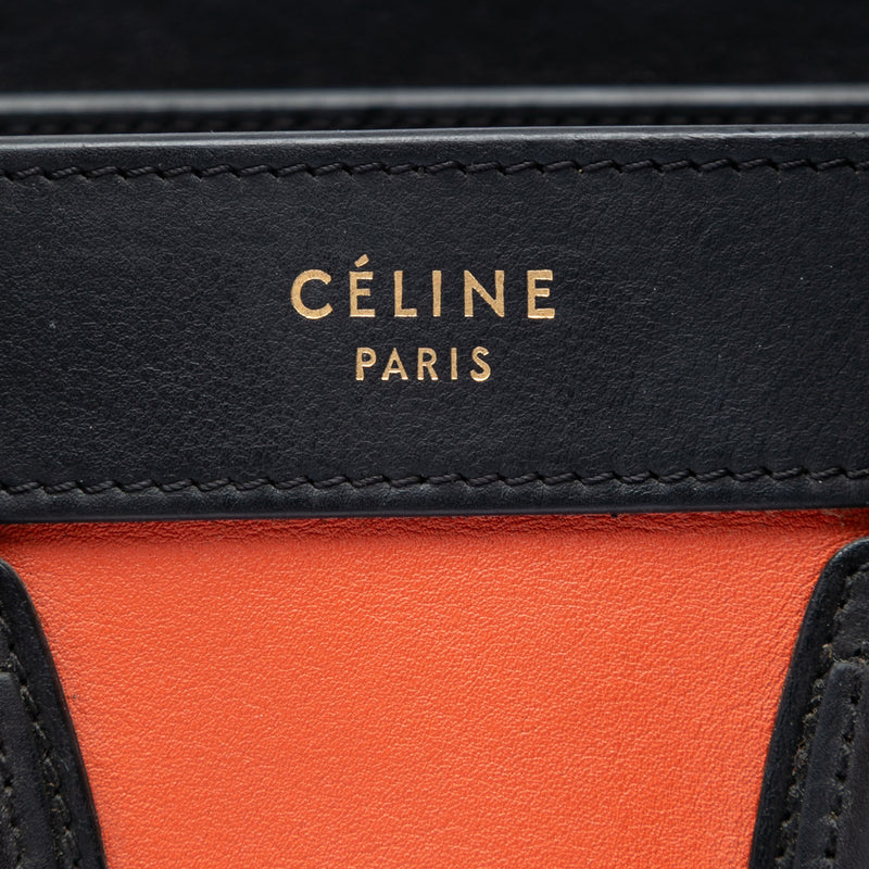 Nano Tricolor Leather Luggage Tote - Image 5