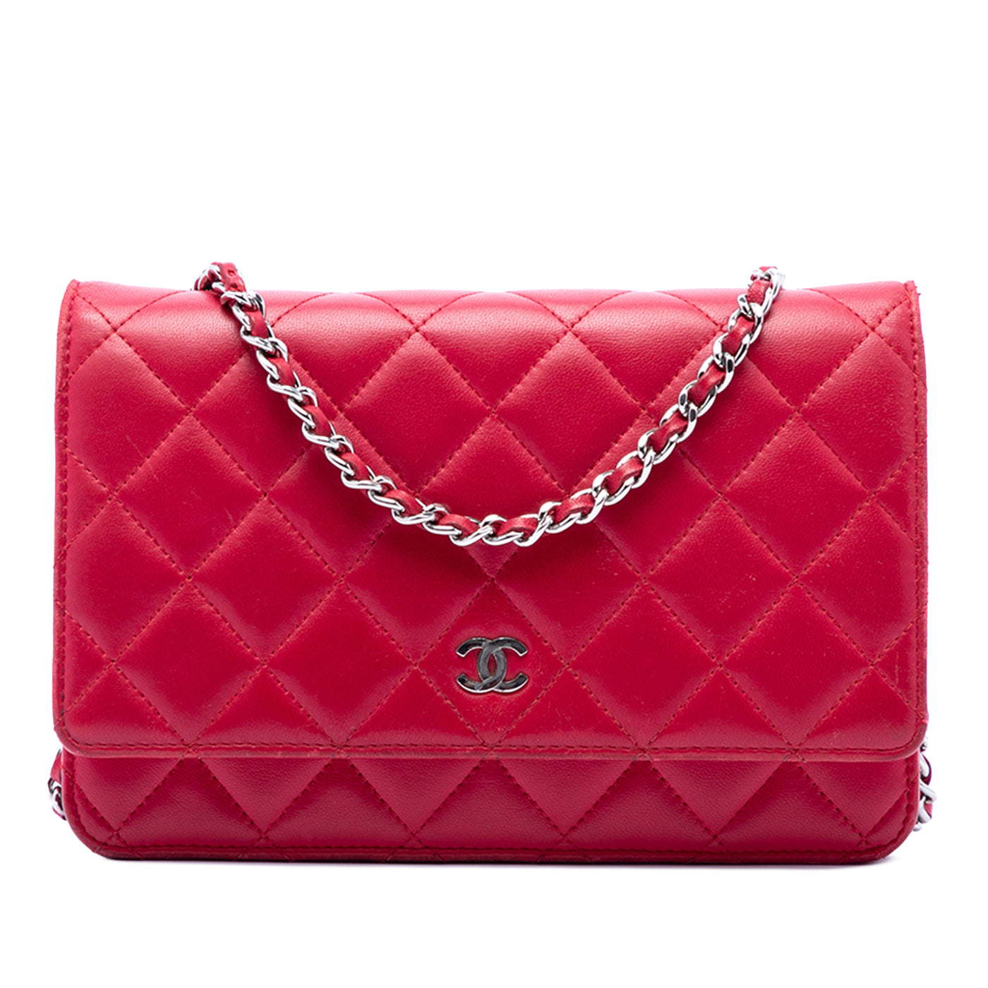 CC Quilted Lambskin Wallet on Chain - Image 1