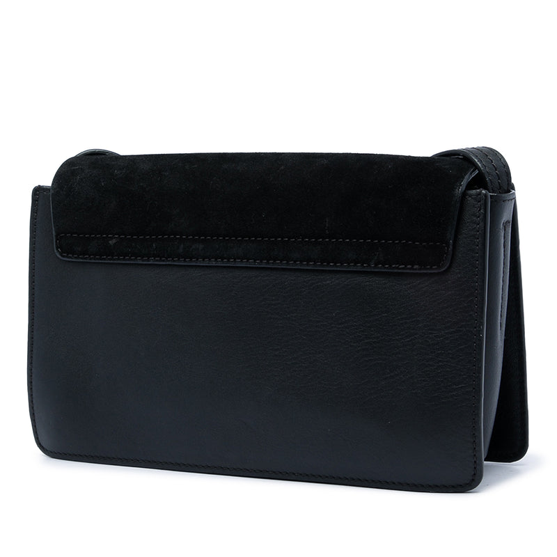 Small Suede and Calfskin Faye Crossbody - Image 2